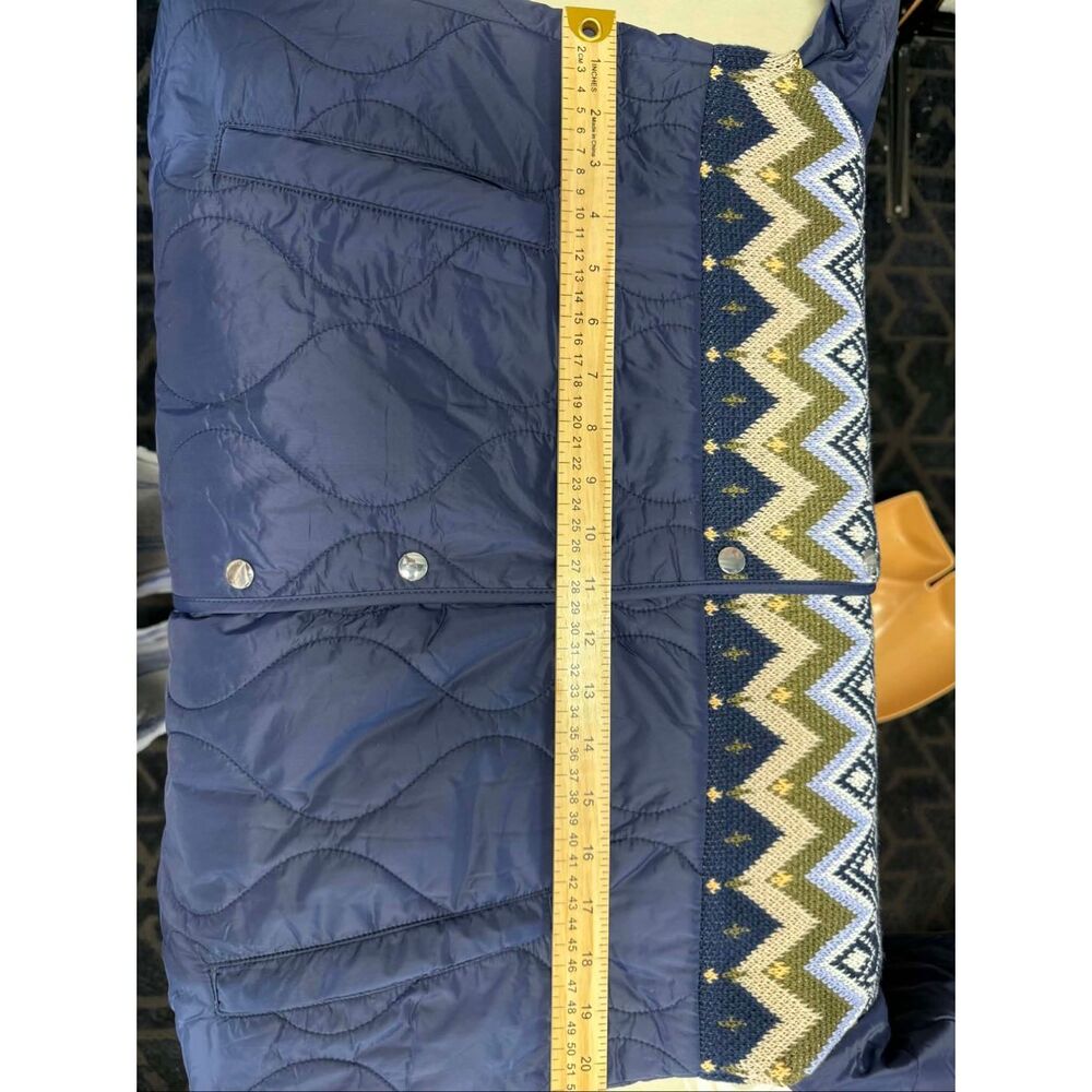 New By Anthropologie Fairisle Mix Liner Jacket Size S - Picture 12 of 13